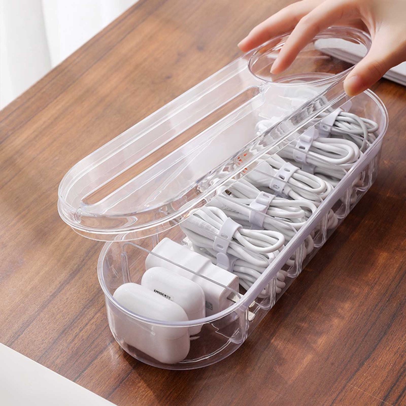 Hộp Đựng Sắp Xếp Dây Cáp Sạc USB Tiện Dụng