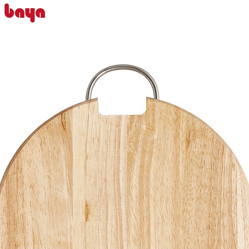 Thớt Gỗ Thái Loại Tốt BAYA CLIFTON Cao Su Màu Gỗ Tự Nhiên Kích Thước L27.5xW24.5xH1.5 1072334