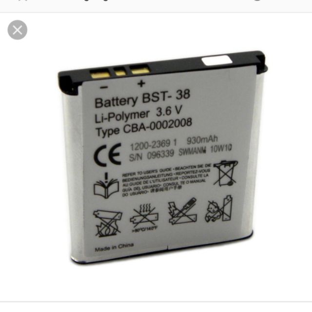 Pin thay cho sony BST 38