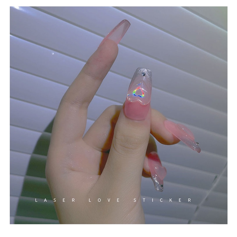 Nhãn Dán Trang Trí Móng Nghệ Thuật Màu Laser Ánh Sao Hoang Dã