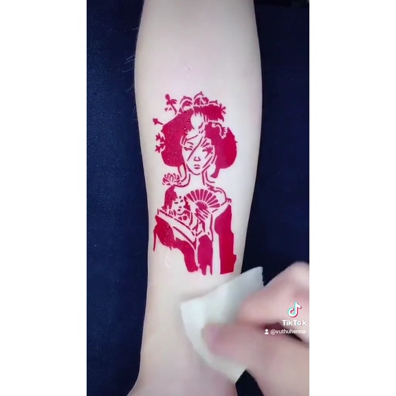 Mực xăm tạm thời tattoo tạm thời, hình xăm dán tạm thời chống nước