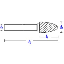 Mũi mài hợp kim (Mũi doa) SF - 3M - 5M - 6M