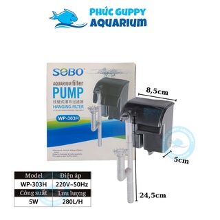 Máy lọc thác hồ cá sobo wp-303h