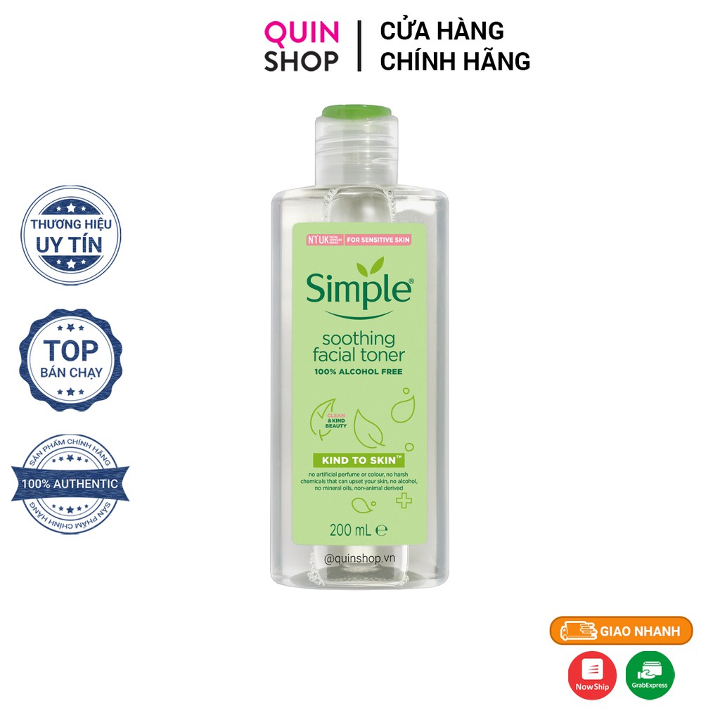 Nước Hoa Hồng Simple Soothing Facial Toner