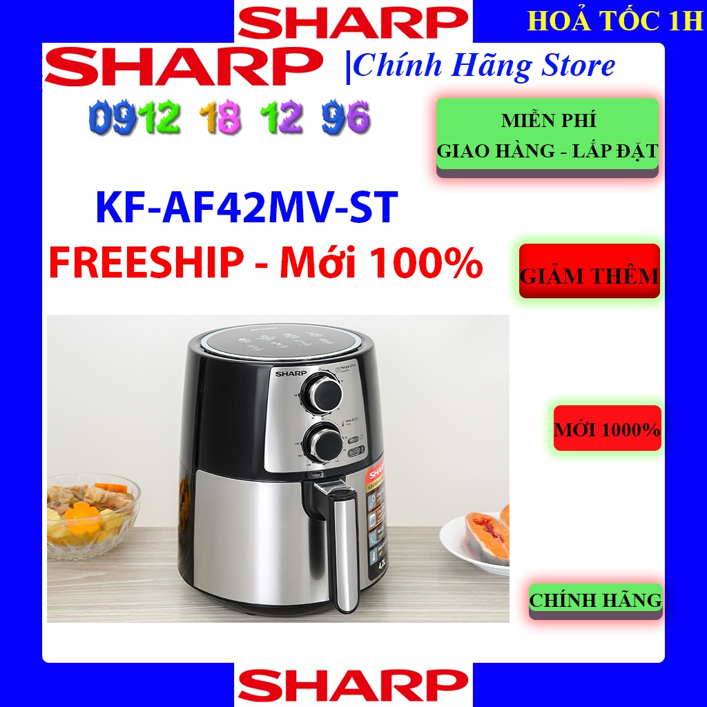 Nồi chiên không dầu Sharp KF-AF42MV-ST 4.2 lít