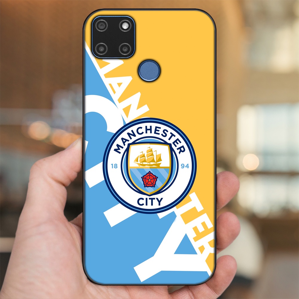 Ốp lưng Realme C12, C21Y viền đen in hình Manchester City MC