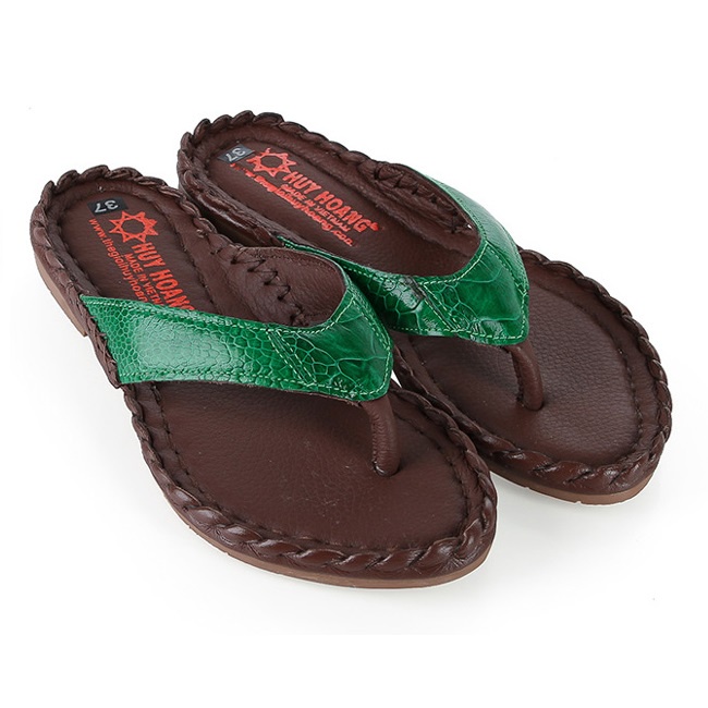 Dép nữ da đà điểu nhiều loại nhiều màu HP7409-10-11-12