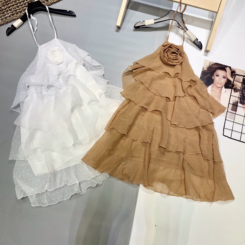 [ Hàng Chuẩn ] Váy Voan tơ tầng 💕 kèm hoa siêu xinh ( kèm ảnh thật) | BigBuy360 - bigbuy360.vn