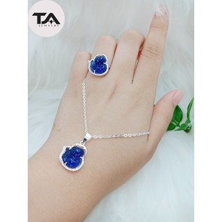 Bộ trang sức hồ ly phong thủy bạc ta cao cấp - S925