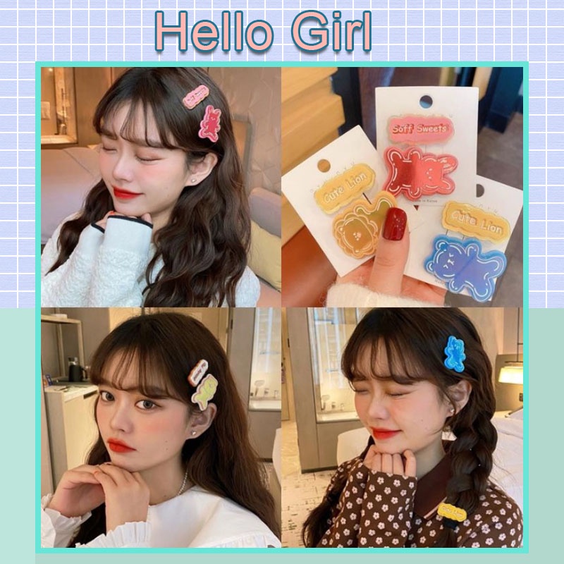 Kẹp Tóc Hình Gấu Hoạt Hình Đơn Giản Dễ Thương Cho Nữ