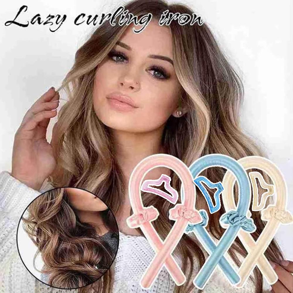 Máy Uốn Tóc Tạo Kiểu Gợn Sóng Màu Hồng DIY