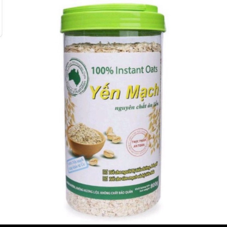 Yến mạch Úc nguyên chất Xuân An hộp 800g