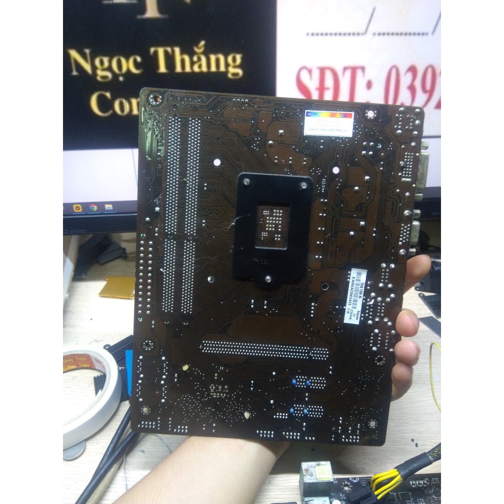 Main Asus H61M - K,D,E,Fzin.Main chính hãng bóc máy văn phòng.Main socket1155