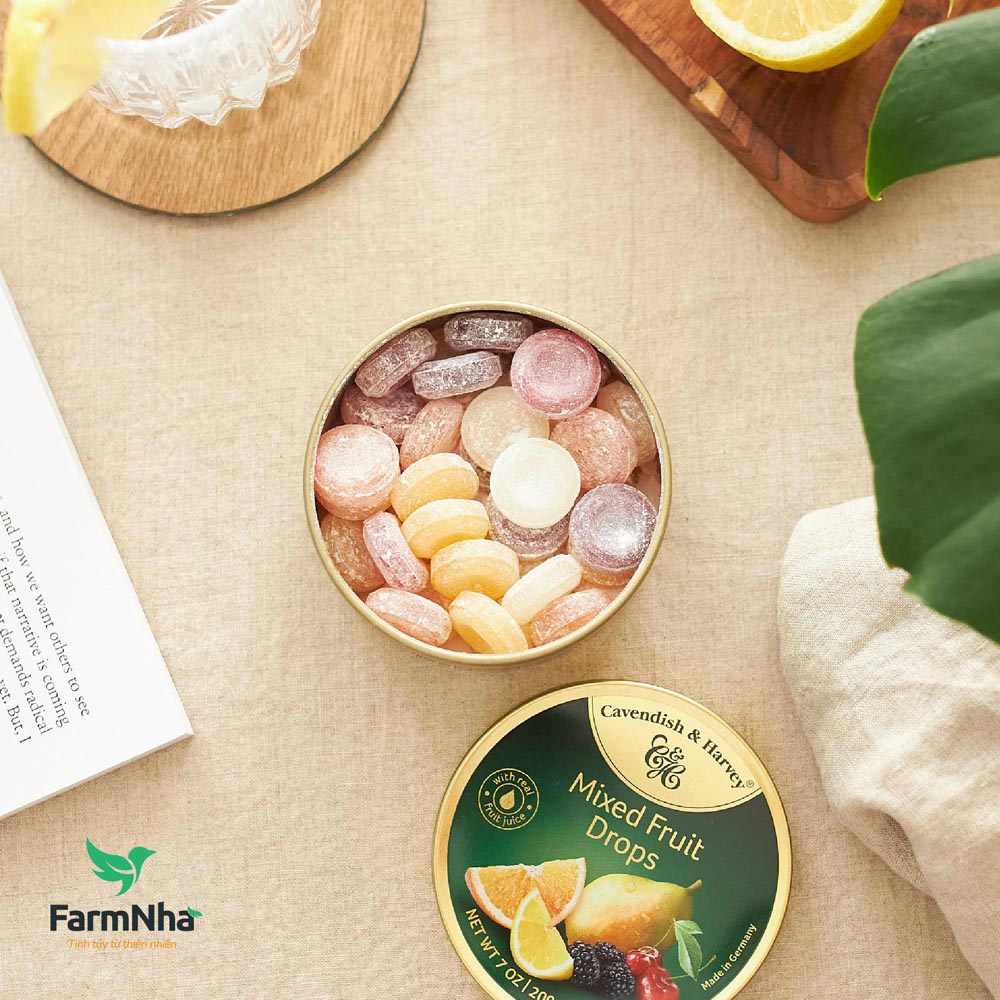 Kẹo Trái Cây Cavendish & Harvey Vị MIXED FRUIT Hộp 200gr - Hãng Chính Hãng