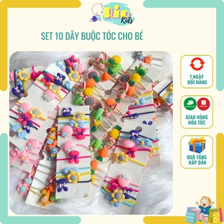 10 Dây cột tóc giá rẻ, nơ chun buộc tóc xinh xắn phong cách Hàn Quốc cho nữ - Riokids CCT3