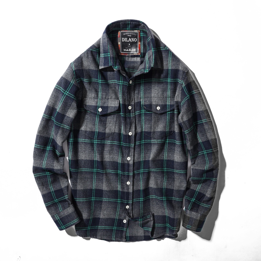 Áo sơ mi nam flannel cao cấp nhiều màu , Sơ mi kẻ caro DILANO SM04 | BigBuy360 - bigbuy360.vn