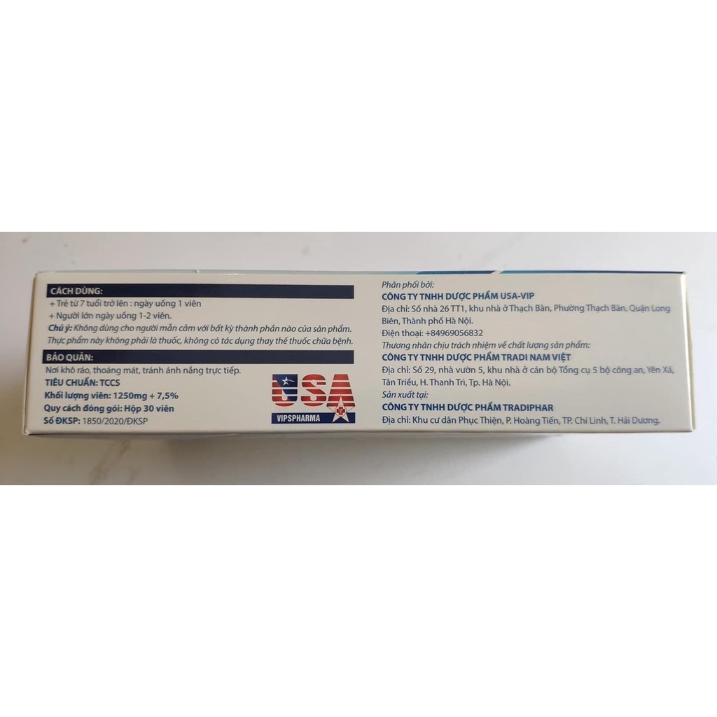 Viên uống tăng cường sức đề kháng Thymokal gold hộp 30 viên