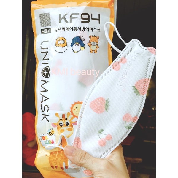 Khẩu trang trẻ em 4 lớp KF94 UNI MASK Hàn Quốc set 10cái