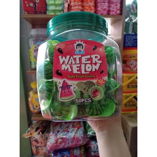 Kẹo Gums hình trái dưa hấu có nhân (50v)