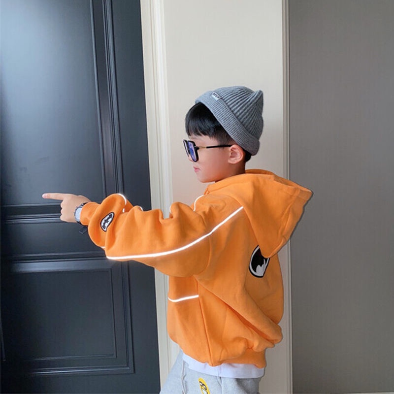Áo hoodie tay dài dáng rộng phong cách Hàn Quốc cho nam