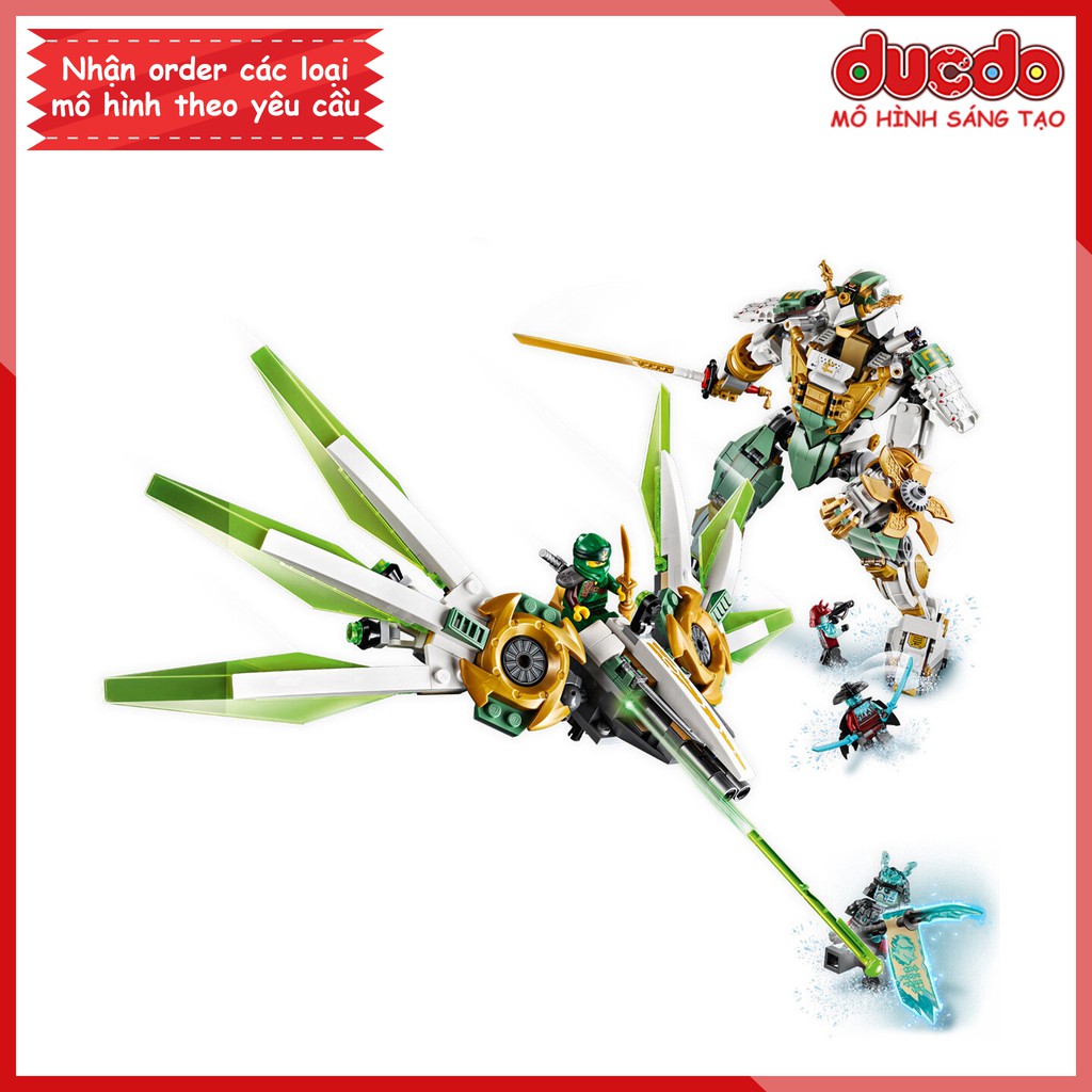 LARI 11331 Lắp ghép Ninjago siêu robot Titan Mech của Lloyd - Đồ chơi Xếp hình Mô hình Ninja 70676 Bela