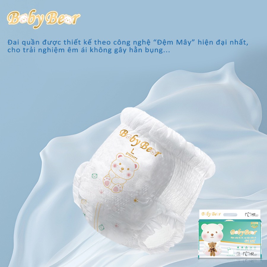 Bỉm tã quần/dán BOBY BEAR tinh chất trà xanh mềm, mỏng, siêu thấm s48/m46/m44/l42/xl40/xxl38/36
