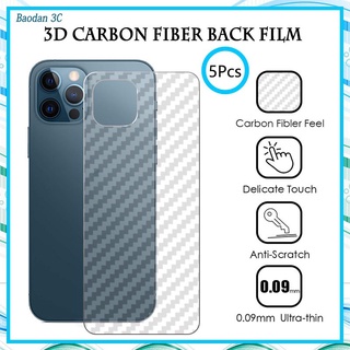 5 Miếng Dán Lưng Điện Thoại Bằng Sợi Carbon Cho compatible for iPhone 14 13 12 11 Pro Mini Xs Max Xr X 8 7 6s 6 Plus 5s 5 Se2 Se 2020
