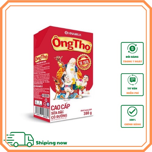 Sữa đặc có đường Ông Thọ hộp giấy 380g