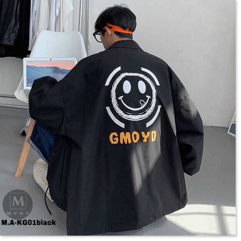 Áo khoác dù chống nắng kiểu dáng Sơ mi Unisex form rộng, cardigan nam nữ chuẩn form 75kg | BigBuy360 - bigbuy360.vn