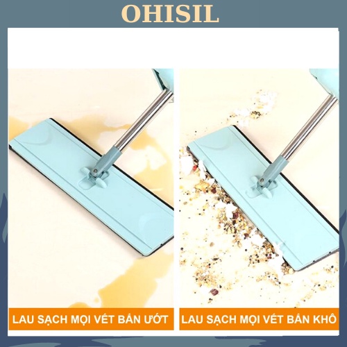 Cây Lau Nhà Tự Vắt thông minh OHISIL chổi lau nhà tự vắt 360 độ cao cấp