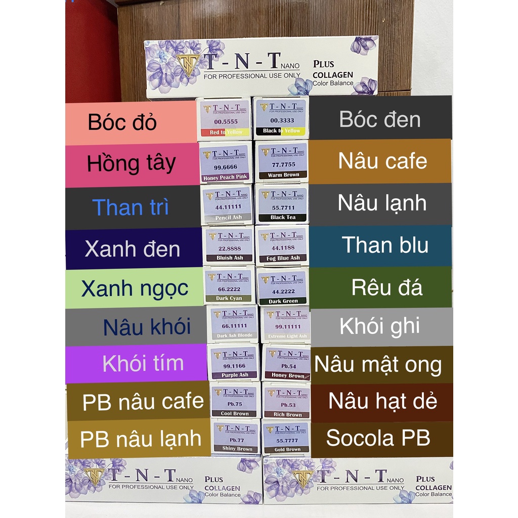 Mầu nhuộm TNT Plus- màu thời trang : myphamtoc_hn