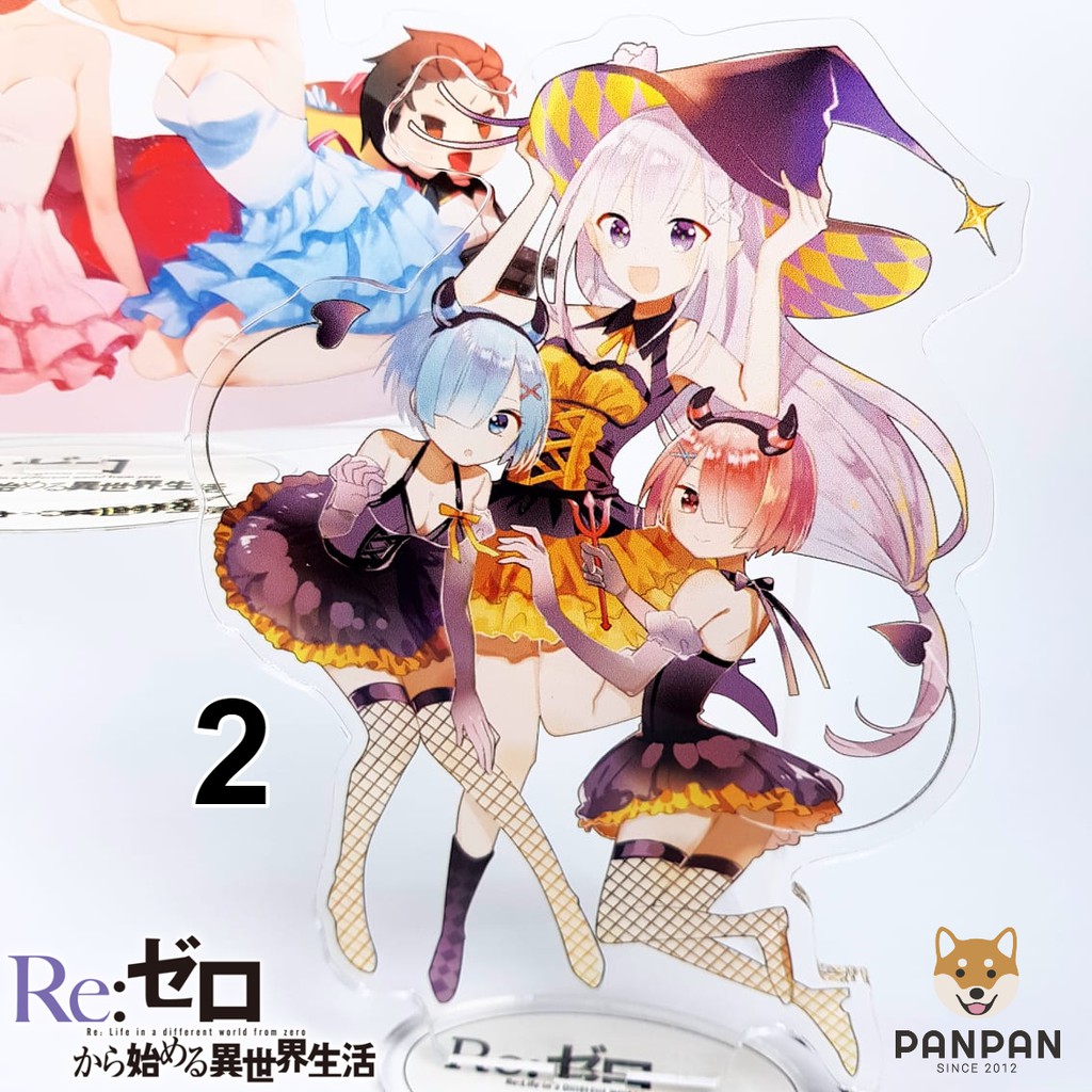 Mô Hình Standee acrylic anime hình Re:Zero 2.