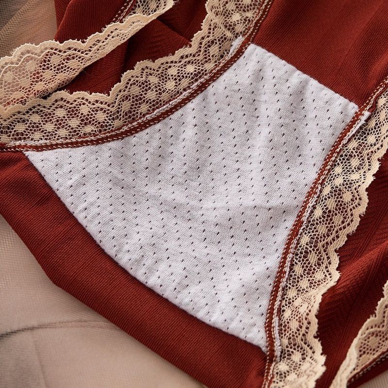 Quần lót Q035 cotton thun viền ren