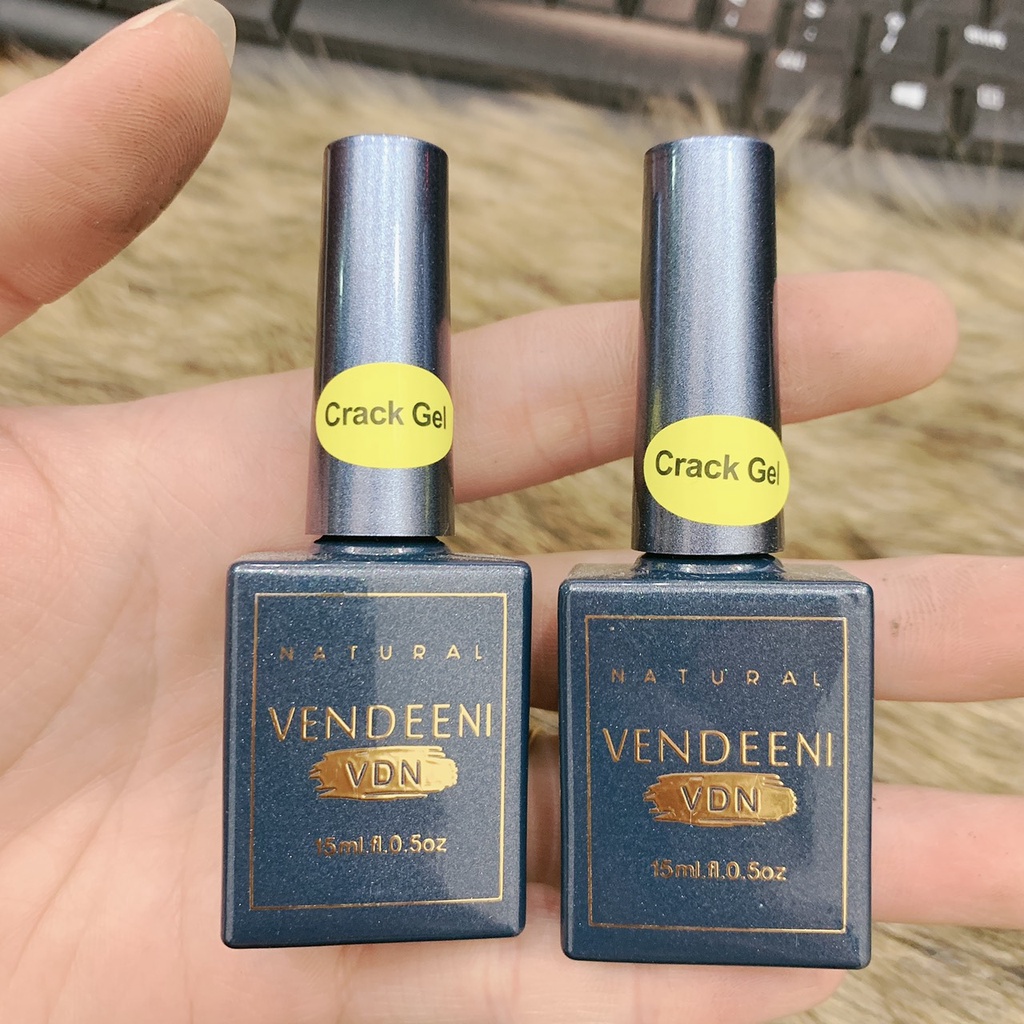 Sơn Nứt, Sơn Gel Nứt Vendeeni Đen Trắng [Chuyên Mi Nail]