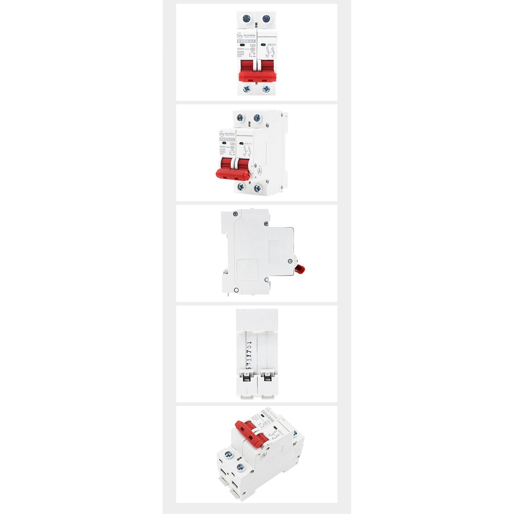 Bộ ngắt mạch CB điện một chiều cầu dao cho Solar Năng Lượng Mặt Trời FXBZ-63/2P DC 1000V 25A 40A 63A - NSC Việt Nam