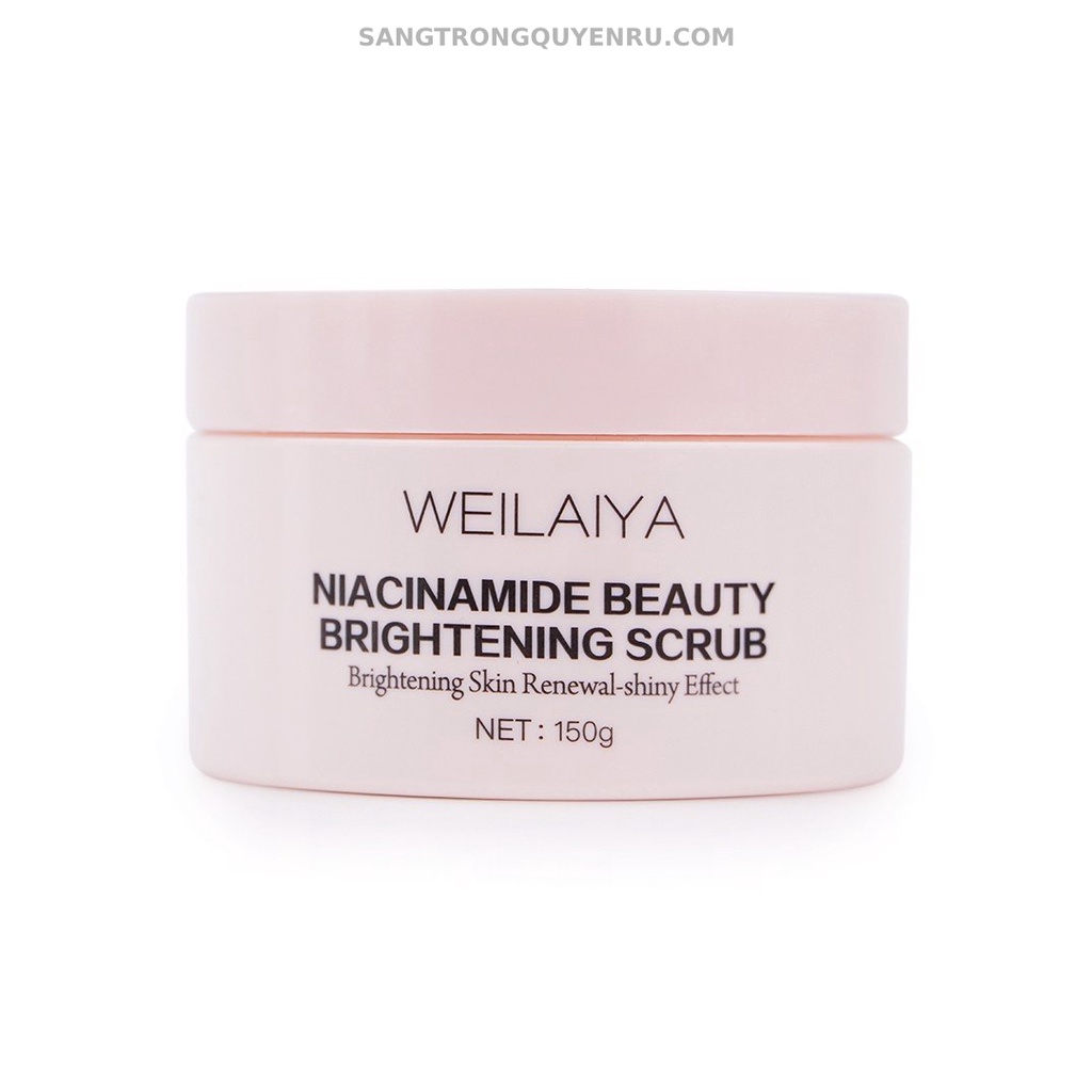 Tẩy da chết toàn thân Weilaiya Niacinamide Brightening Scrub 150g