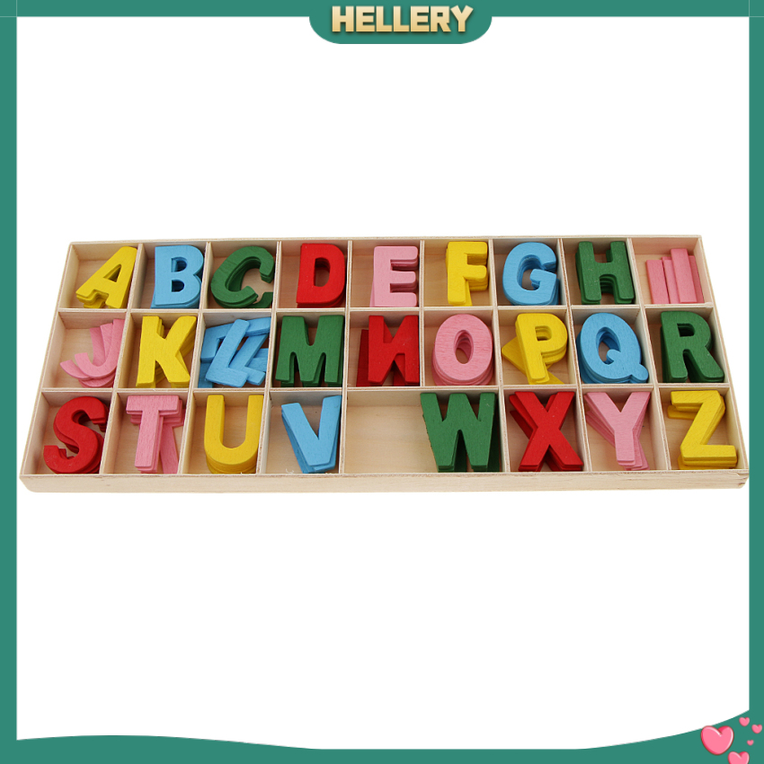 Hộp 156 Chữ Cái Bằng Gỗ Dùng Để Trang Trí Cho Bé