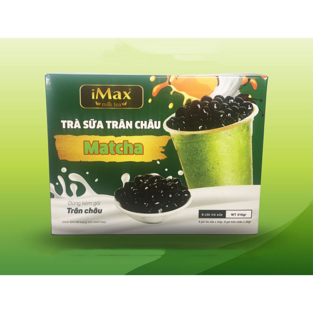 Trà Sữa Trân Châu Đường Đen/ Trà Sữa Hồng Trà/ Trà Sữa Matcha/ Trà Sữa Socola iMax Milk Tea - Kèm Gói Trân Châu