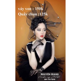 Váy voan chụp hình studio