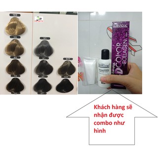 [lavox007] Màu nhuộm tóc lavox có kèm theo oxy trợ nhuộm và bao tay