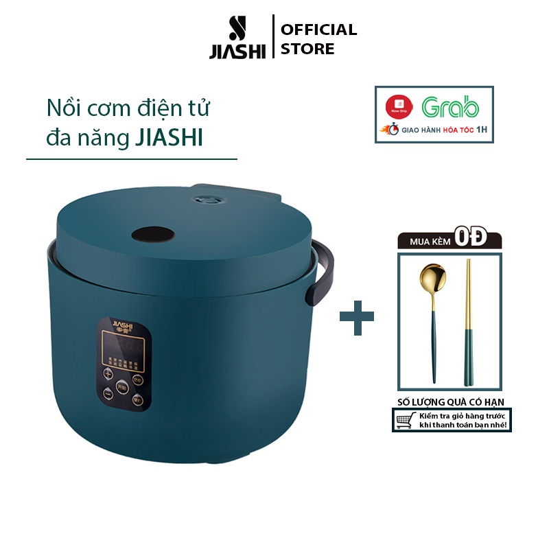 Nồi Cơm Điện Tử Mini Đa Năng Giá Rẻ JIASHI 3/5L 6 Chức Năng Cho 1-3 Người Hàng Nội Địa Cao Cấp NCD03