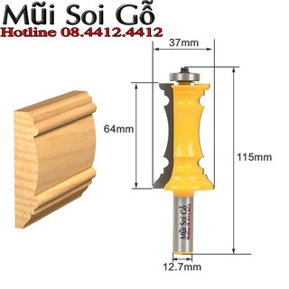 Mũi soi, mũi phay đánh khung tranh có bi cao 64mm