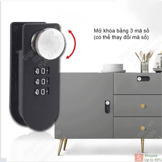 Khóa số ngăn kéo bàn, hộc tủ loại đơn hoặc nhiều ngăn, tủ để đồ, có thể thay đổi mã số