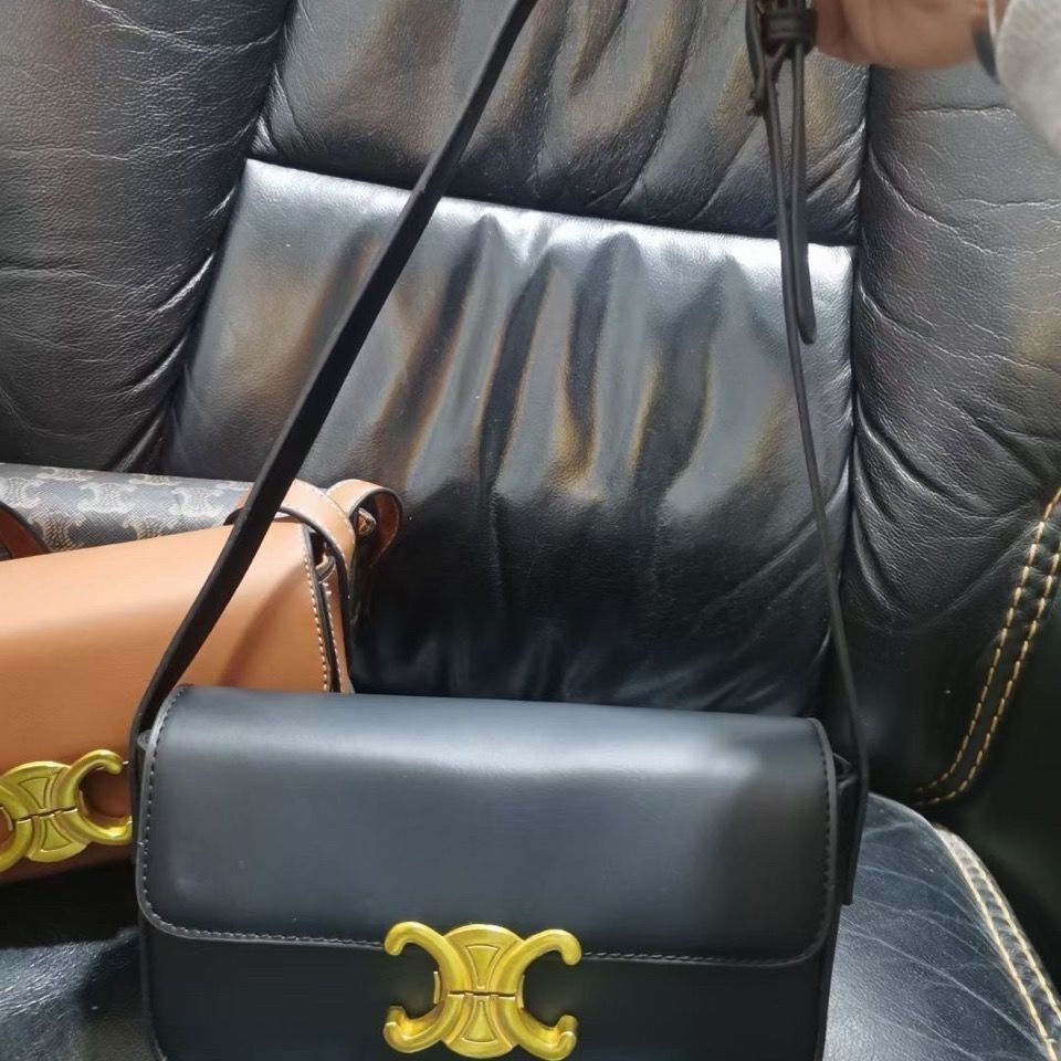Túi Nữ。 Celine TEL Túi Đeo Vai Nữ CELINE TEL 2021 Wang frying - Äang Curender/Túi Xách Gọn Nhẹ! Vòng Cung Cổ Điển de Triomphe