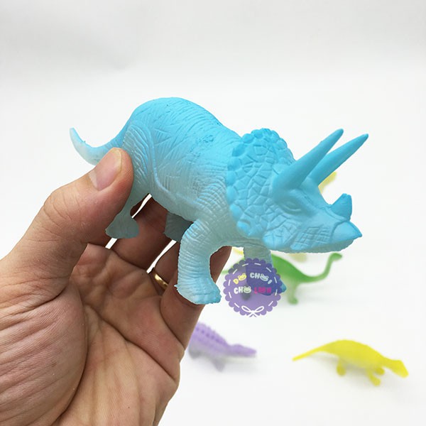Bộ đồ chơi 8 chú khủng long dạ quang bằng nhựa Dino World