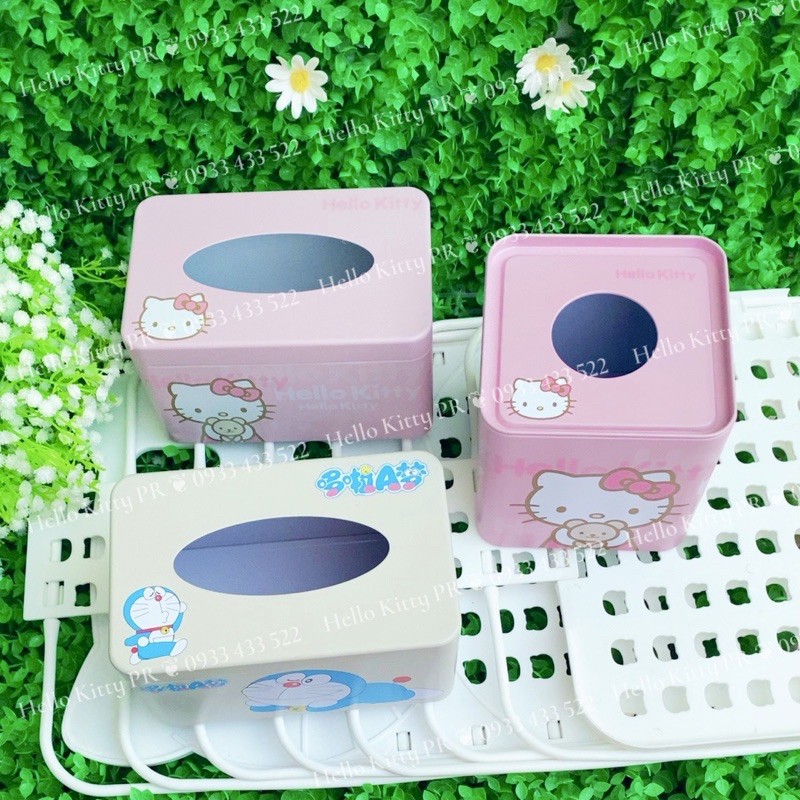 HỘP ĐỰNG KHĂN GIẤY HELLO KITTY - DOREMON DORAEMON