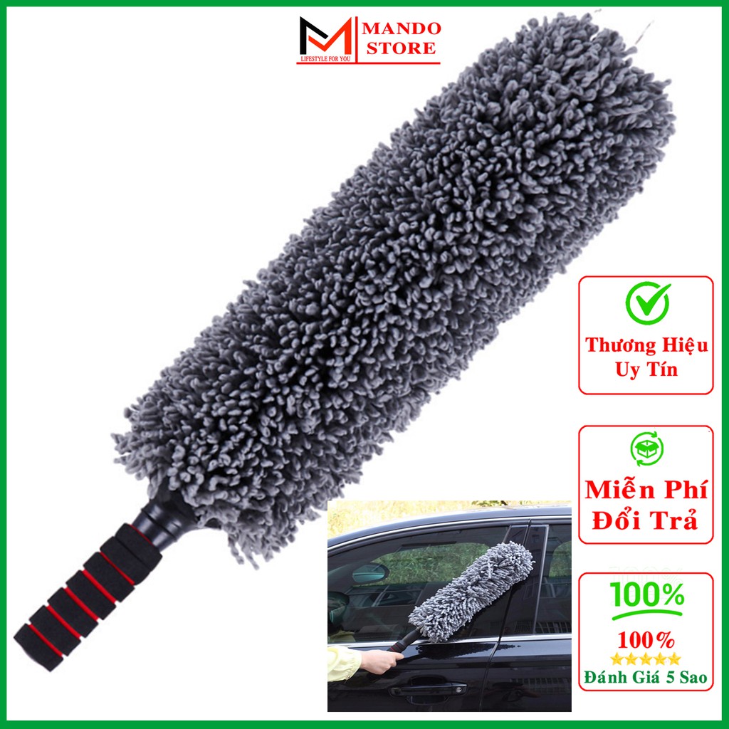 Chổi Lau Xe Ô Tô, Xe Tải Xe Khác Từ Sợi Quang Dầu, Điều Chỉnh Được Độ Dài - Tặng Kèm Túi Đựng Cao Cấp