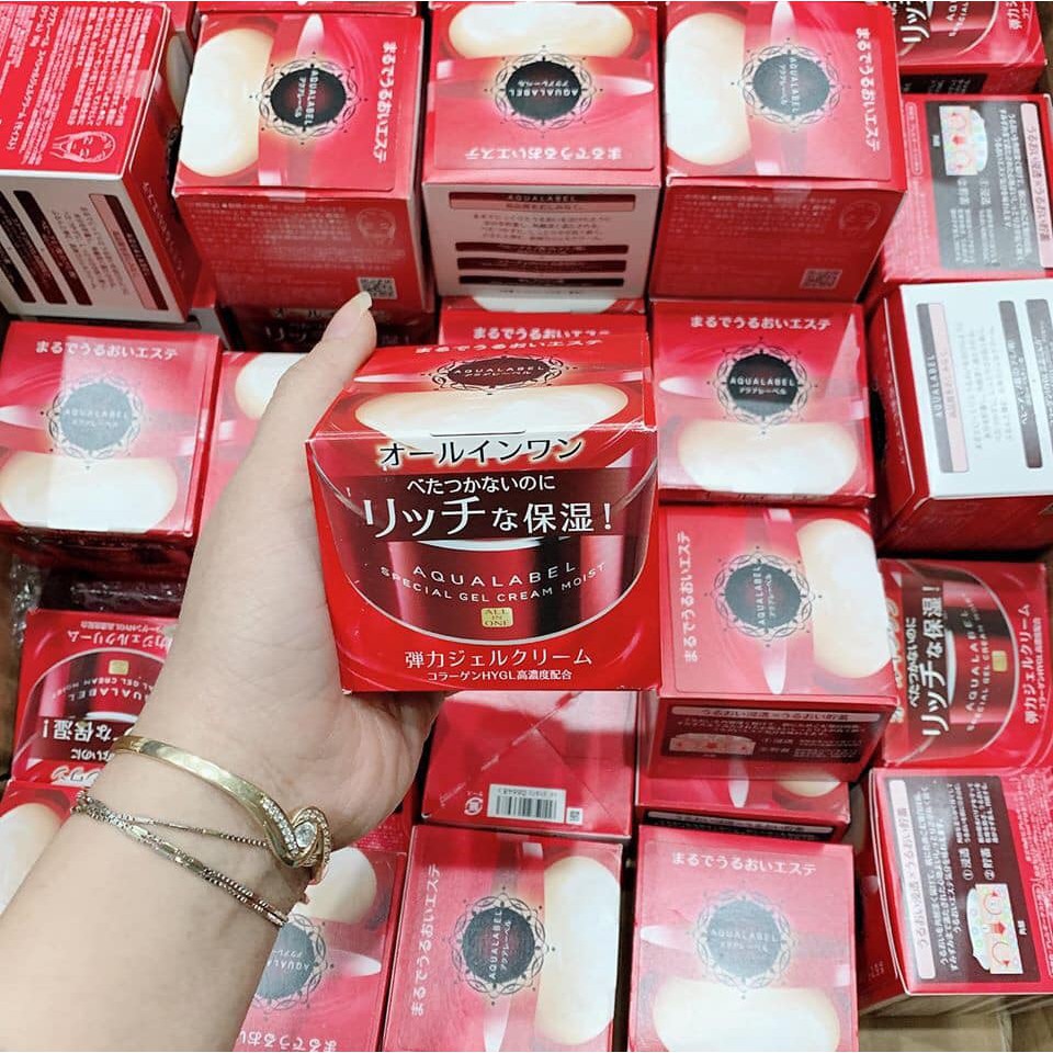 Kem Dưỡng Aqualabel Đỏ - Kem dưỡng 5 trong 1 Special Cream Shiseido Đỏ/Vàng 90ml