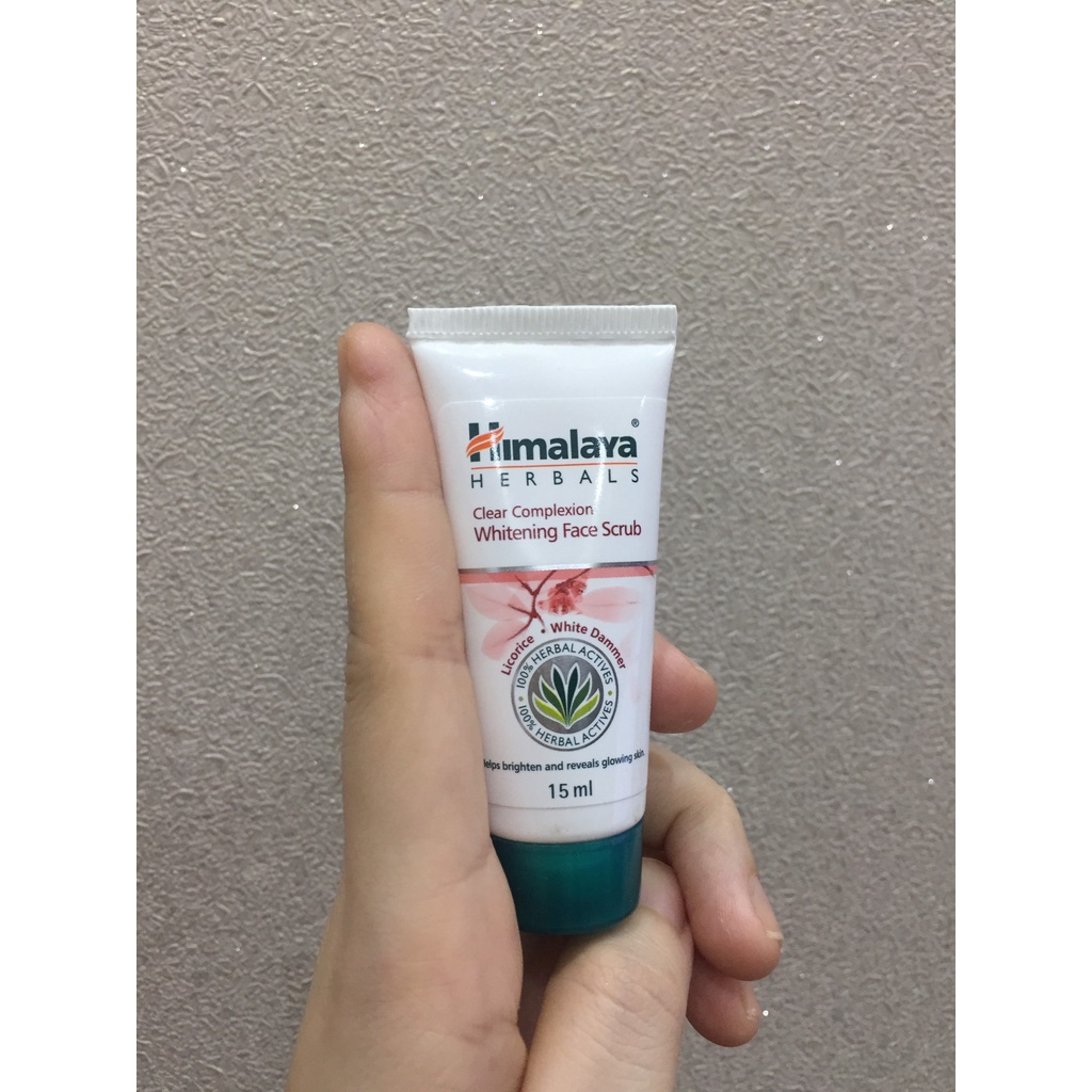 [Minisize] Tẩy tế bào chết sáng da loại bỏ thâm sạm Himalaya Clear Complexion Whitening Face Scrub 15ml hình thật ở cuối | BigBuy360 - bigbuy360.vn