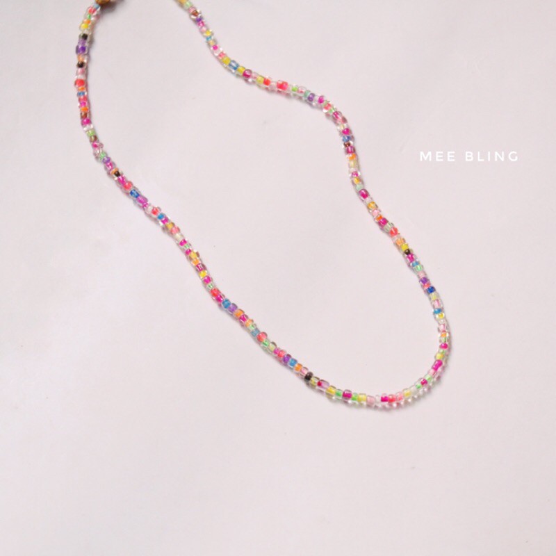 MEE BLING ♡ Vòng cổ hạt mix nhiều màu Neon Bead Necklace